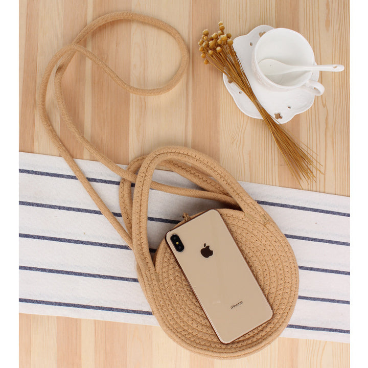 Round Macrame Shoulder Bag Skanto