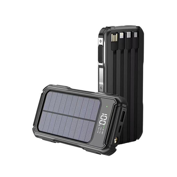 Robust solcelle powerbank med hurtigladefunksjon Skanto
