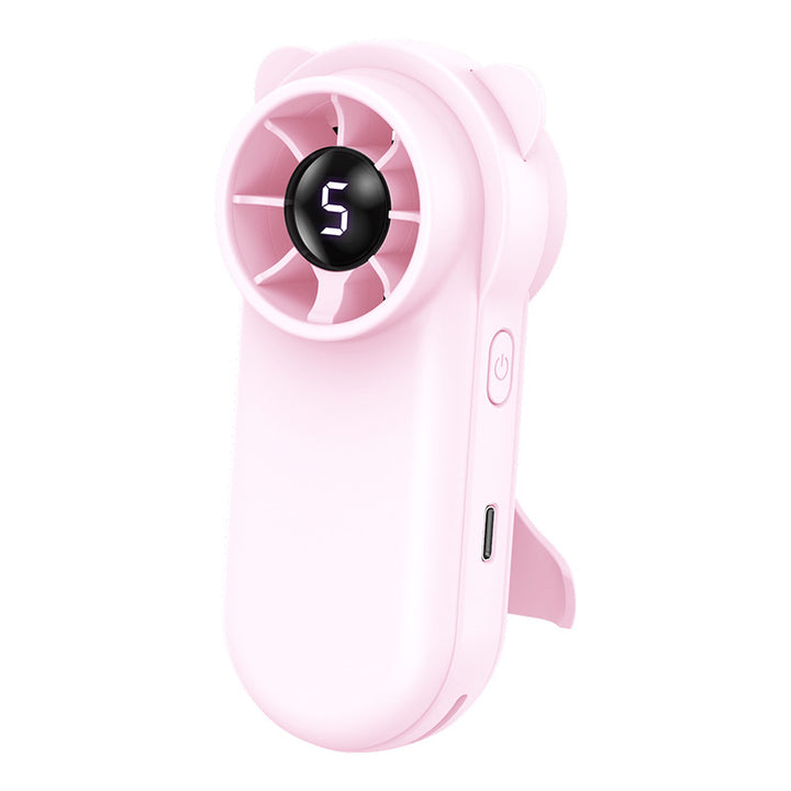 Unisex Bærbar Mini-vifte med LED-skjerm Skanto