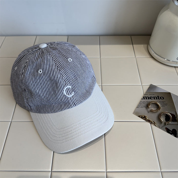 Menns Klassiske Stripete Baseball Cap Skanto
