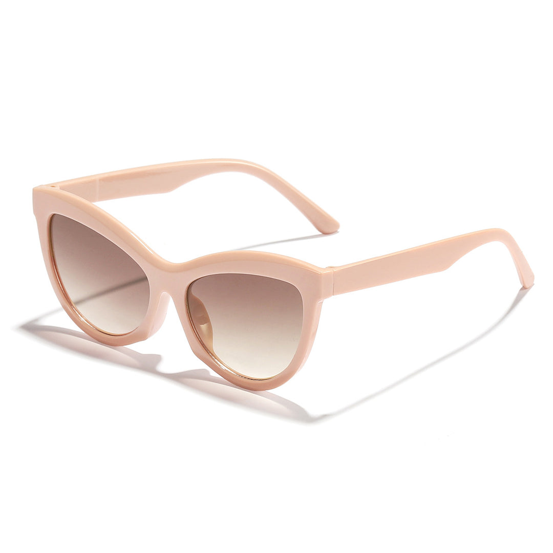 Dame trendy svart-hvitt solbrille Skanto