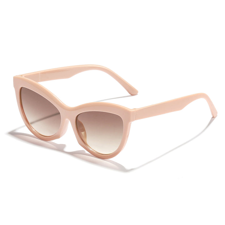 Dame trendy svart-hvitt solbrille Skanto