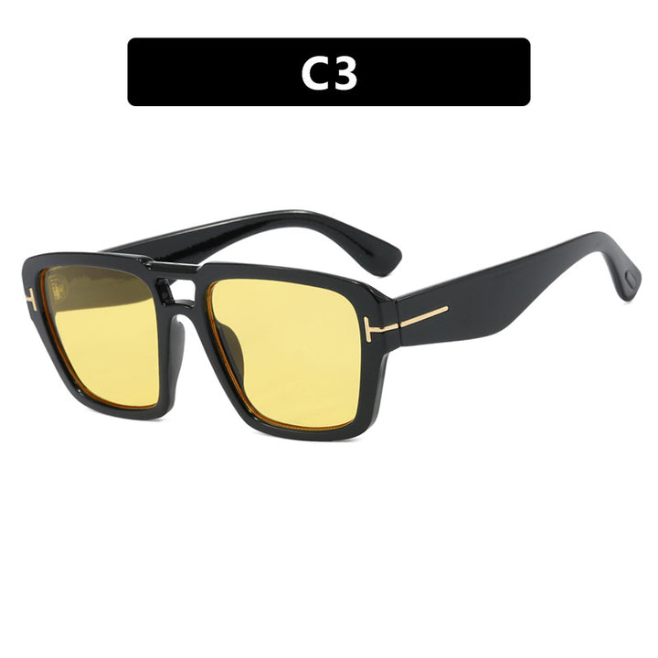 Damer moteriktig kvadratisk solbrille Skanto