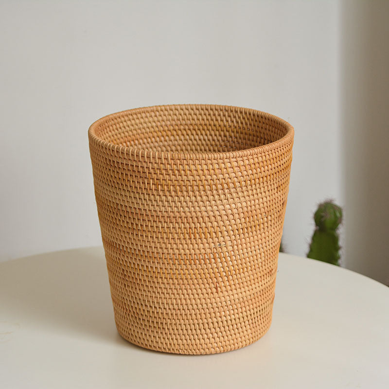 Damer Elegant håndfl woven kurv med praktiske håndtak Skanto