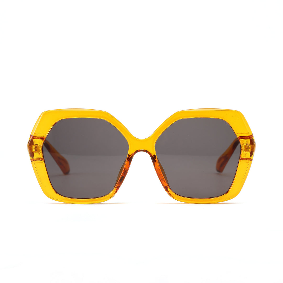 Dame geometrisk solbrille med iøynefallende design Skanto