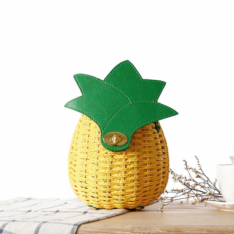 Kreativ Kurvveske I Ananas-design Skanto