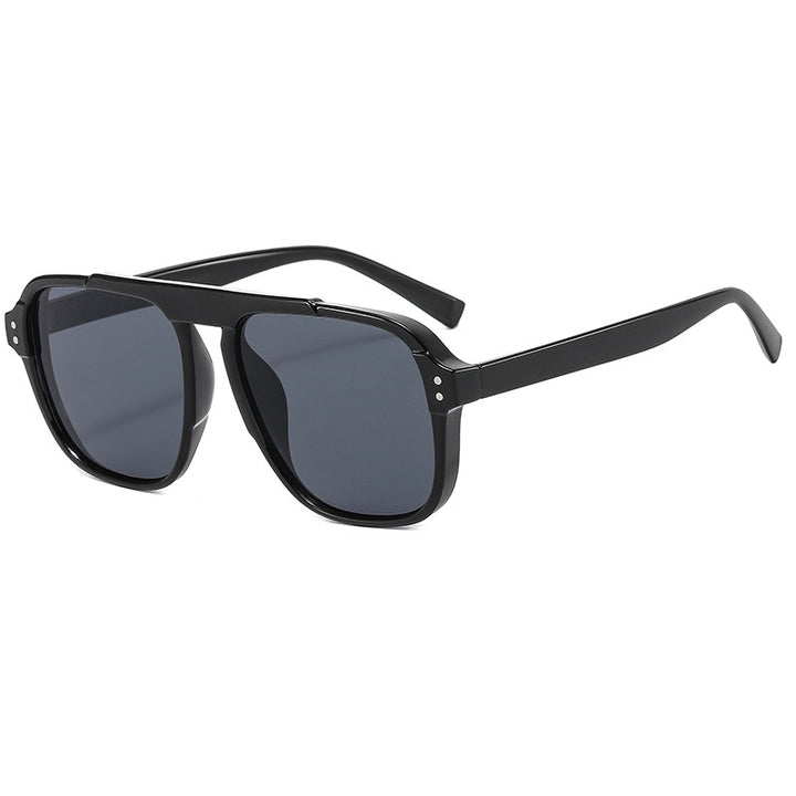 Women's geometric sunglasses with polarized yellow lenses Skanto