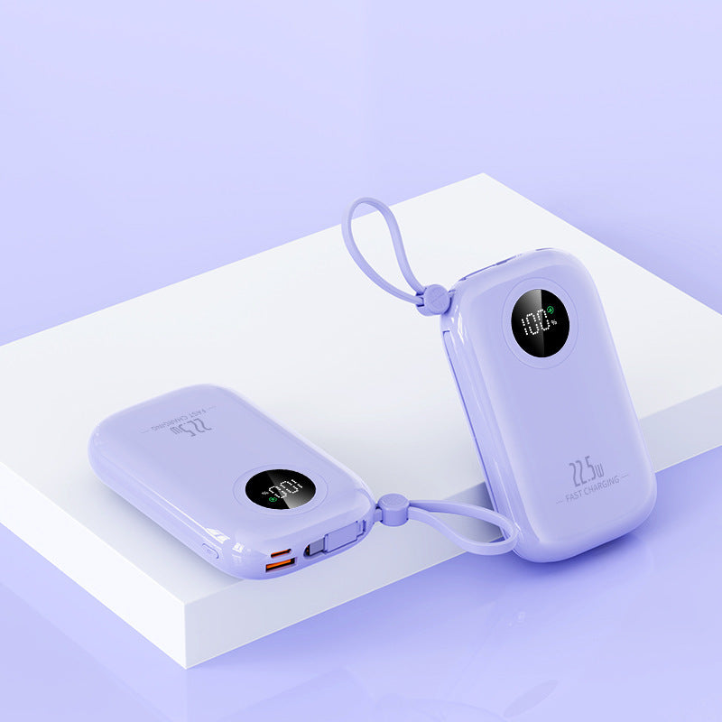 Ultra-kompakt powerbank med digital ladestatus og hurtigladingsfunksjon Skanto