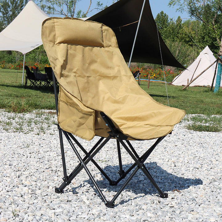 Behagelig Campingstol Med Ergonomisk Ryggstøtte Skanto