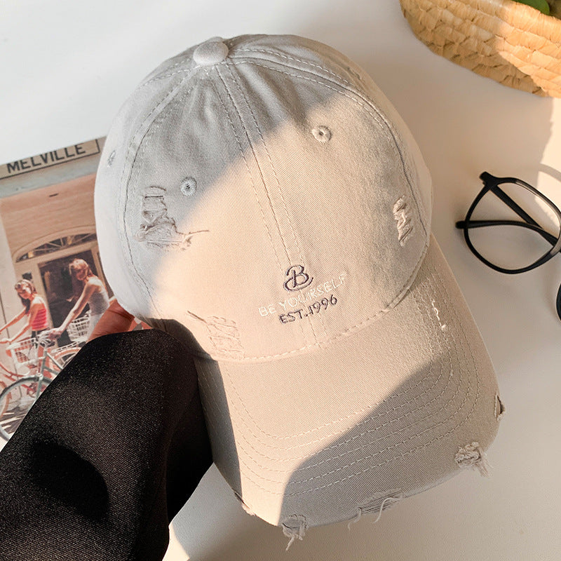 Kvinne Slitt Casual Baseball Caps Skanto