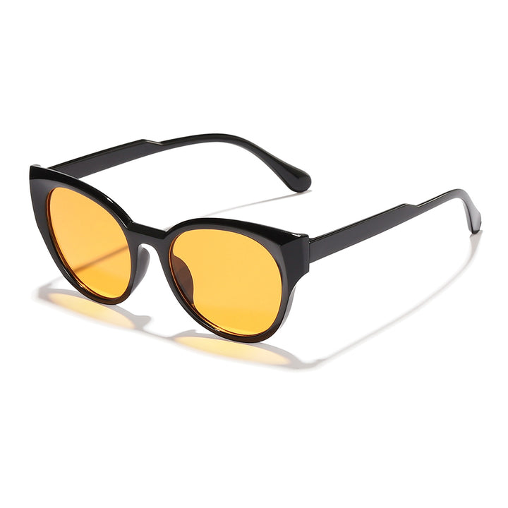 Damer stilige solbriller med elegant transparent ramme Skanto