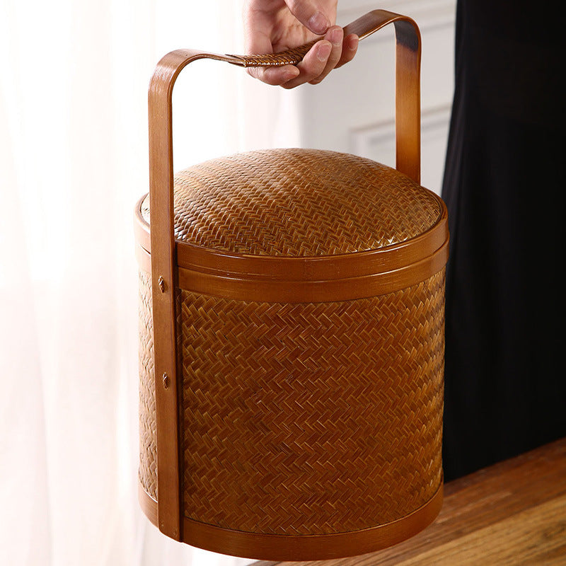 Women's Vintage Storage Basket Skanto