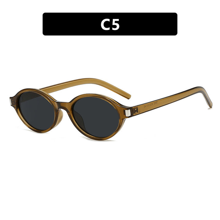 Women's elegant round sunglasses with modern frame Skanto