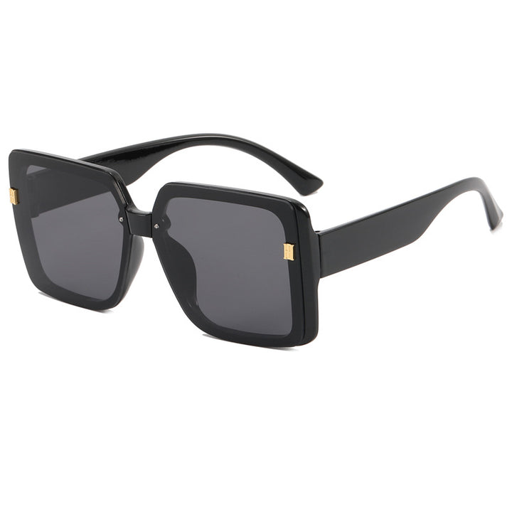 Damer trendy oversized firkantet solbrille Skanto