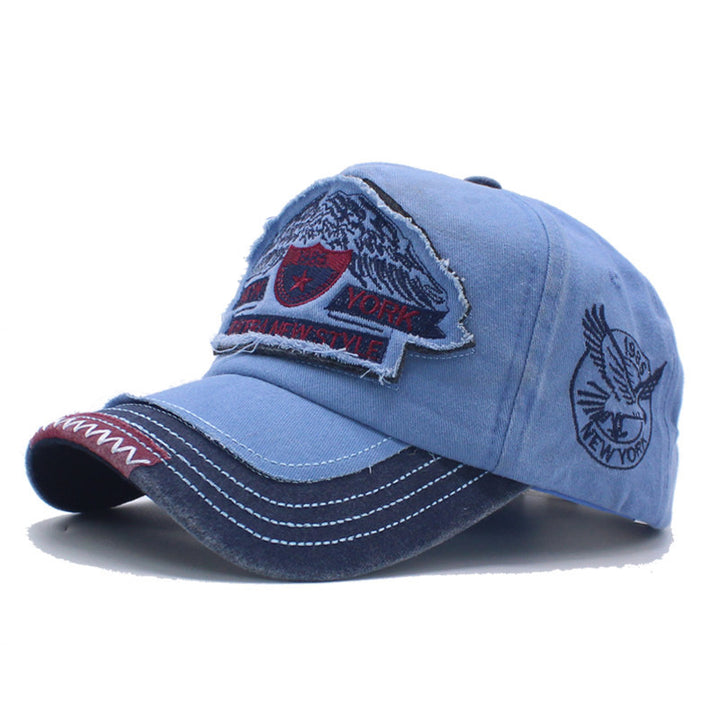 Herre slitt denim caps Skanto