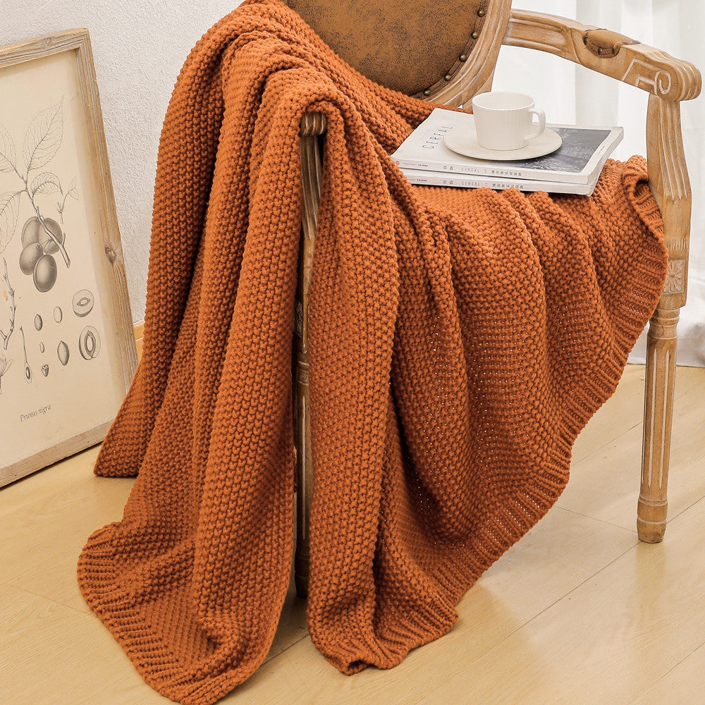 Damer cozy strikket teppe Skanto