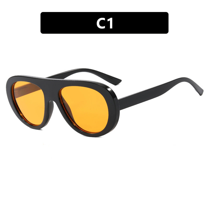 Women's stylish sunglasses with unique futuristic design Skanto