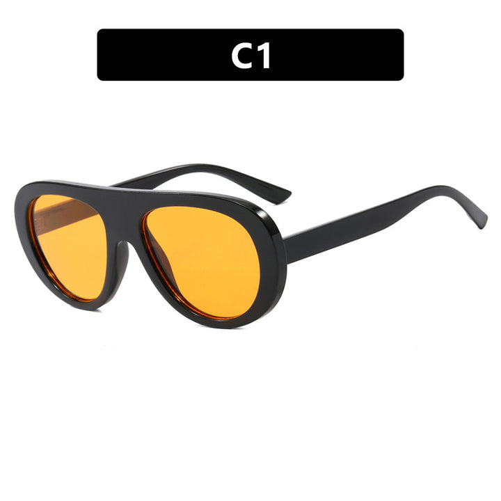 Women's stylish sunglasses with unique futuristic design Skanto