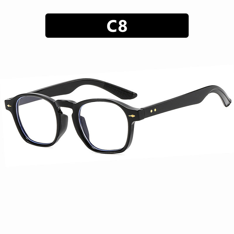 Women's fashionable rectangular glasses with transparent frame Skanto