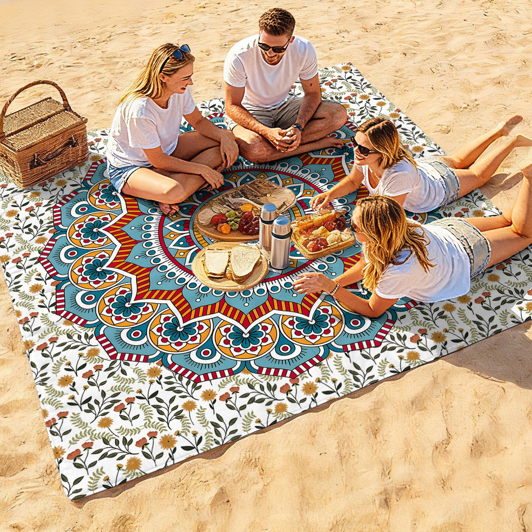 Mandala Design Strandmat Skanto