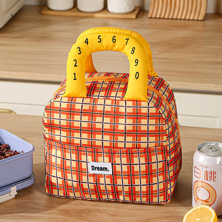 Insulated Lunch Bag With Colorful Handles Skanto
