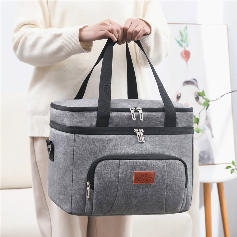 Dame isolert kjølebag med flere rom og ergonomisk design Skanto