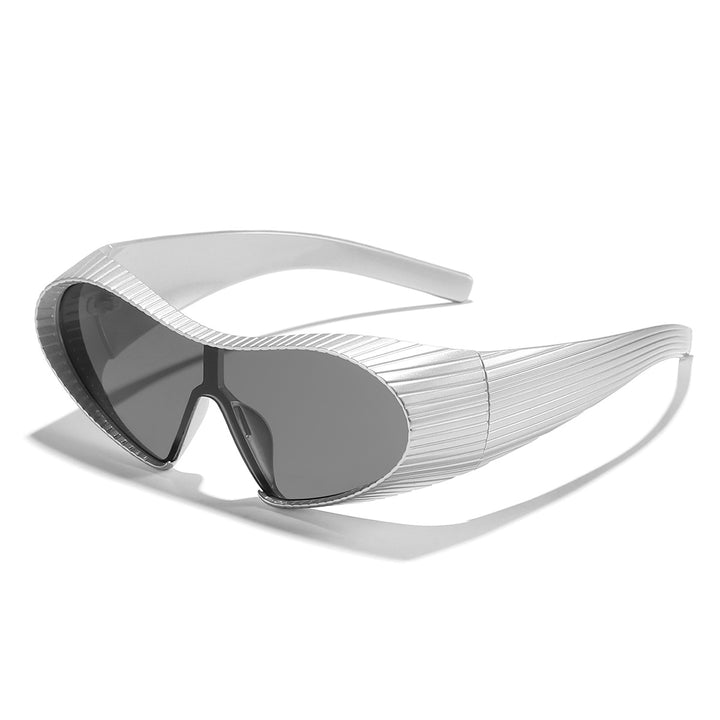 Dame trendy sports solbriller med elastisk ramme Skanto