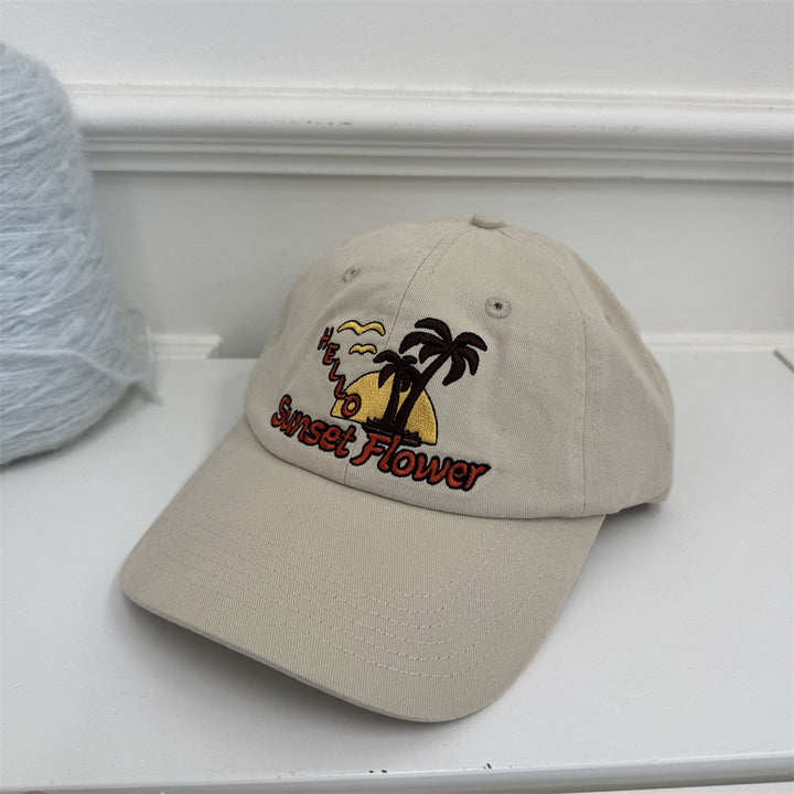 Kvinne Casual Brodert Baseball Caps Skanto