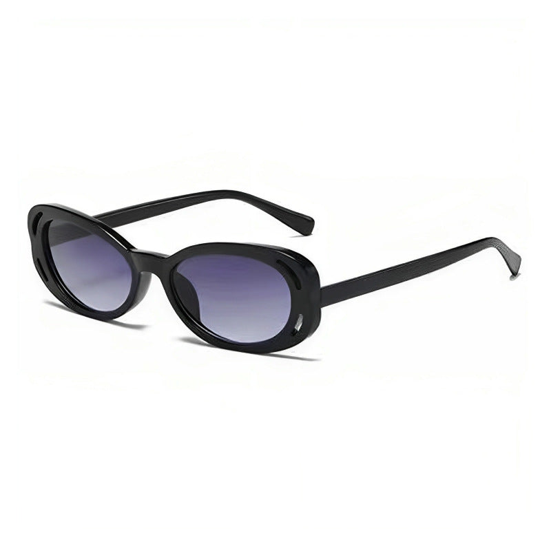 Damer Cat-Eye solbriller med elegant, transparent ramme og UV-beskyttelse Skanto