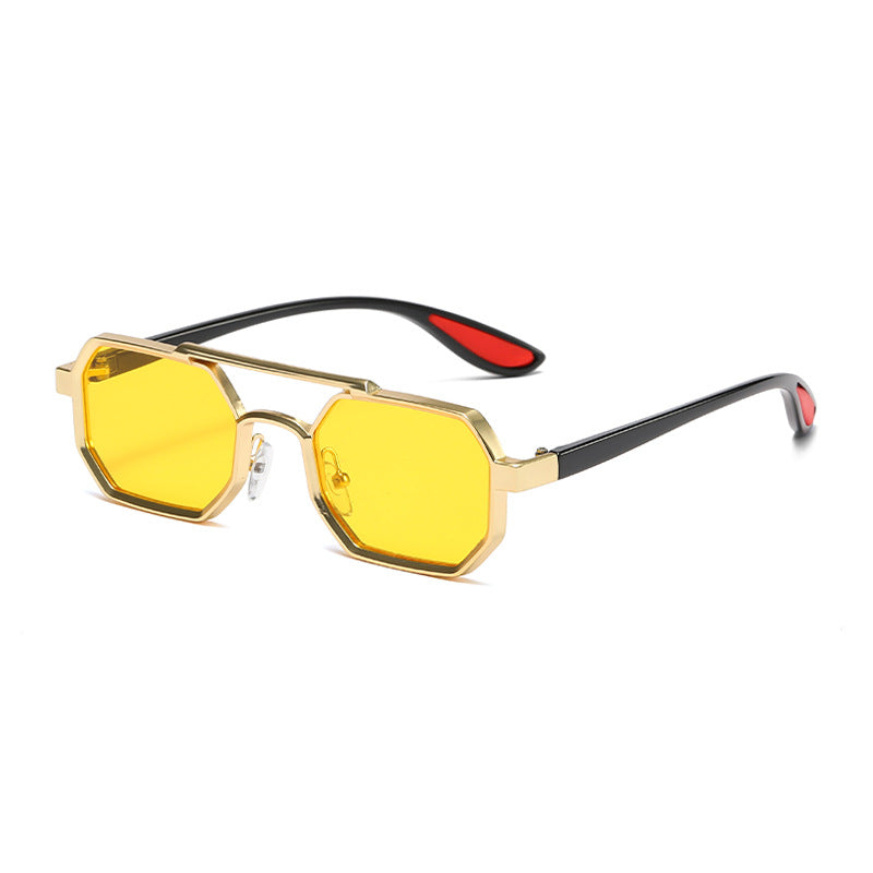 Damer moteriktig designer-solbrille med eksklusiv åttkantet ramme Skanto