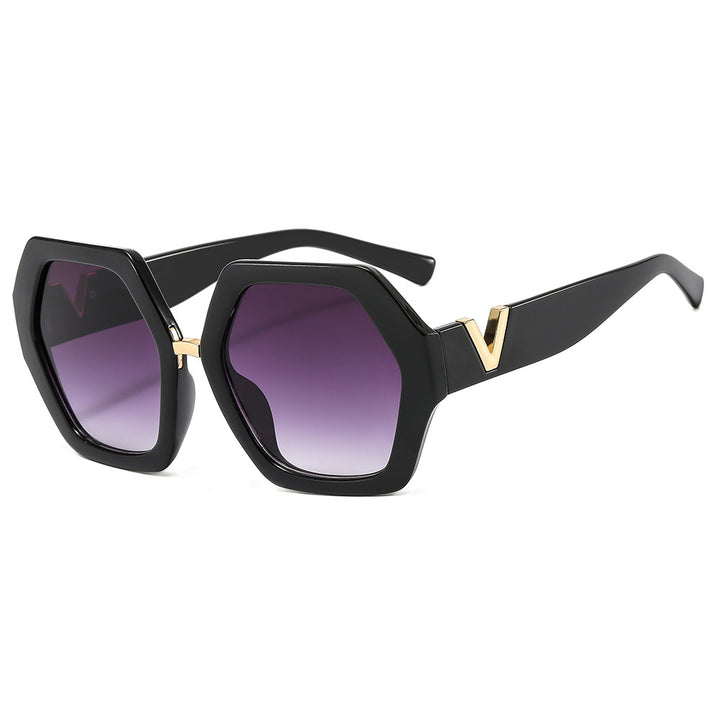Dame elegant solbrille med glitrende ramme Skanto