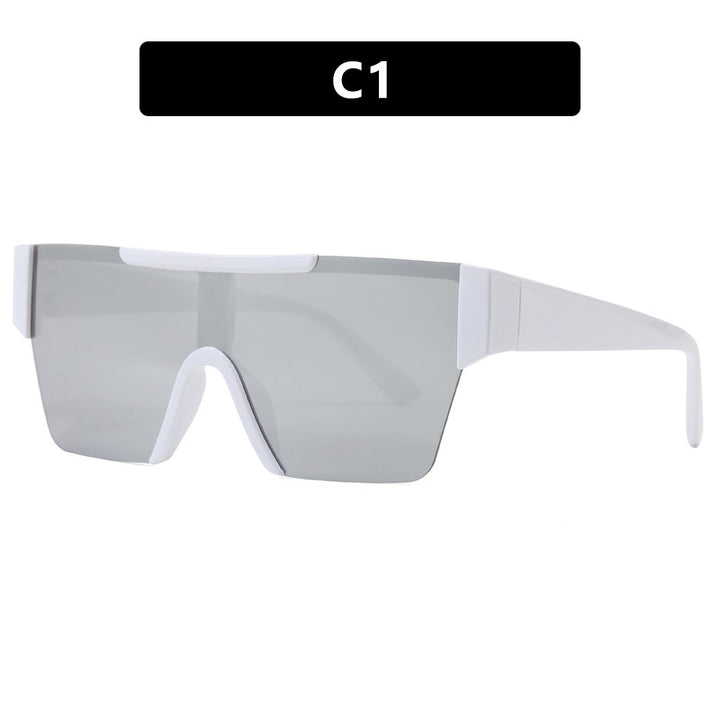 Women's futuristic sports sunglasses with UV protection and wide lens area Skanto