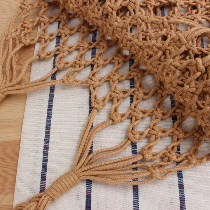 Net bag made of handmade natural material with unique pattern Skanto