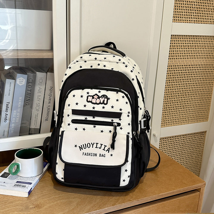 Stor kapasitet fler-lomme mote skole ryggsekk