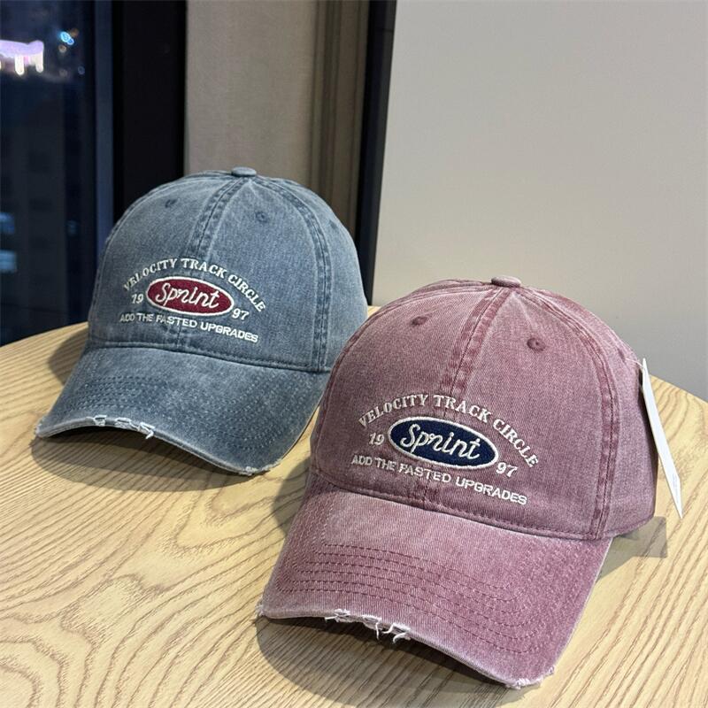 Herre Casual Vintage Brodert Baseballcaps Skanto