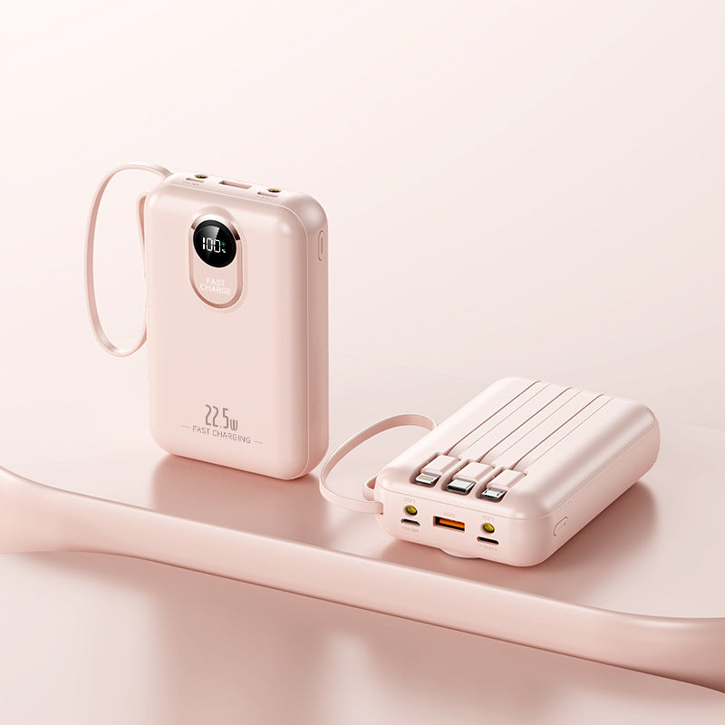 bærbar powerbank med hurtigladerfunksjon og digital restvisning Skanto