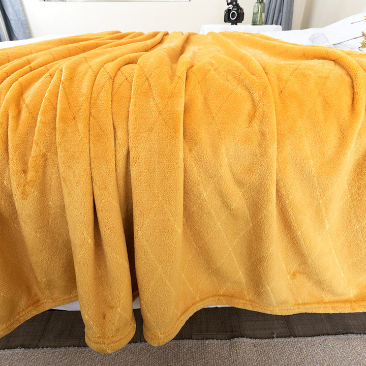 Damer kosepledd laget av luksuriøs mikrofleece med quilted Skanto