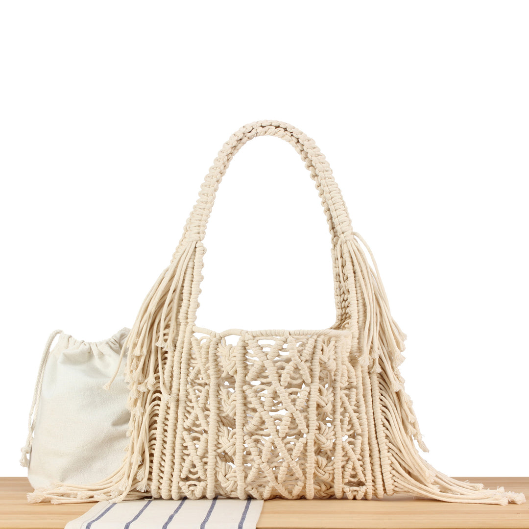 Hand-Knotted Macrame Bag Skanto