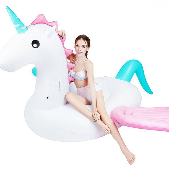 Dame inflatable unicorn svømmebasseng leke Skanto