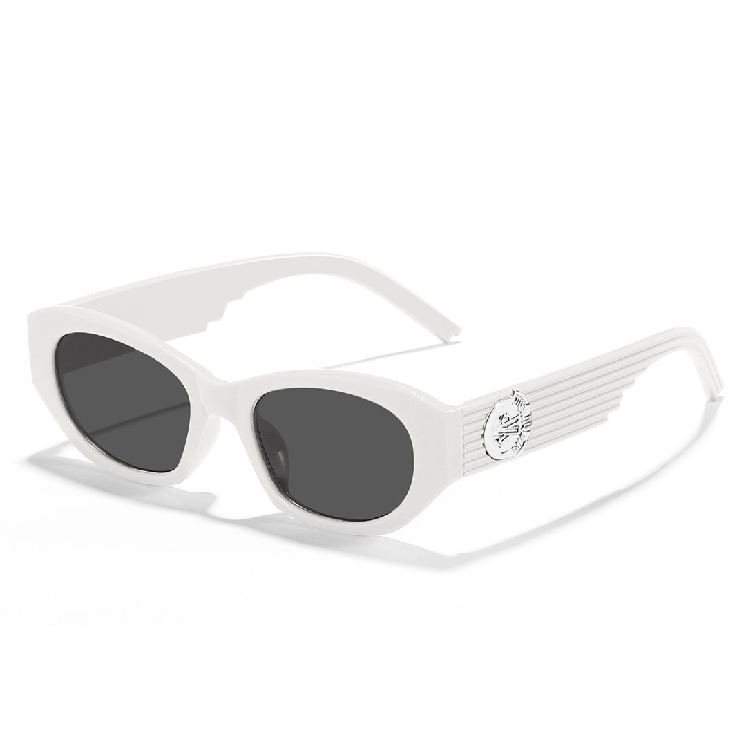 Dame Designer-solbrille i elegant transparent design Skanto