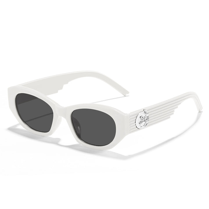 Dame Designer-solbrille i elegant transparent design Skanto