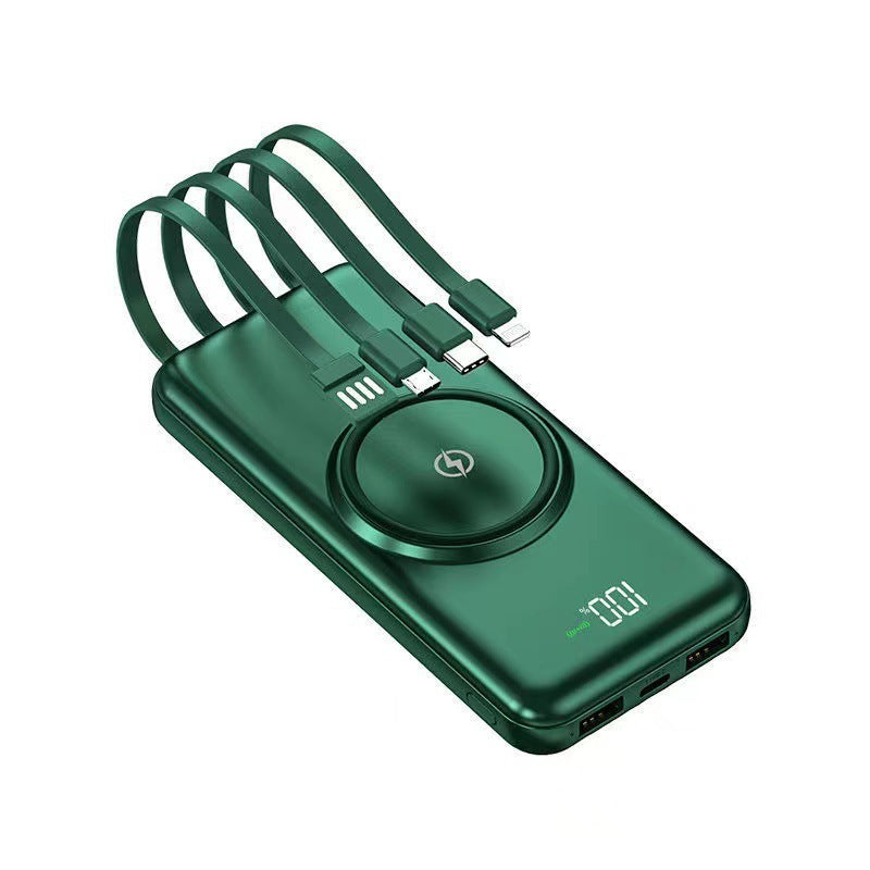 Powerbank med integrert multi-ladekabel for Skanto