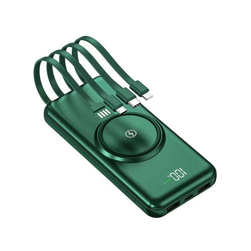 Bærbar powerbank med integrerte kabler Skanto