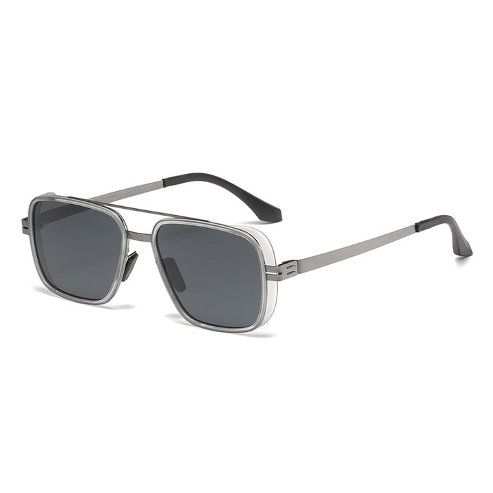 Herre premium solbrille i moderne kvadratisk design Skanto