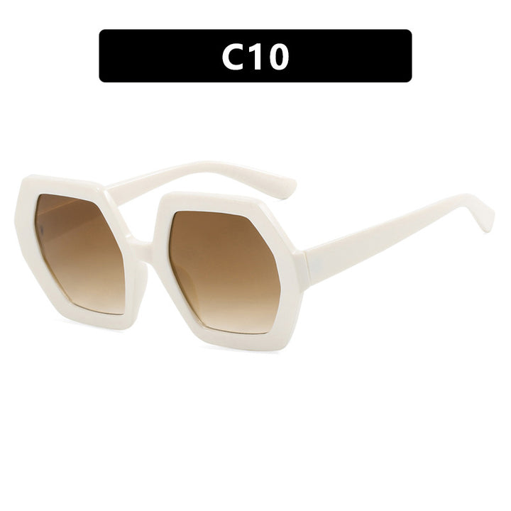 Damer innovativ hexagonal solbrille Skanto