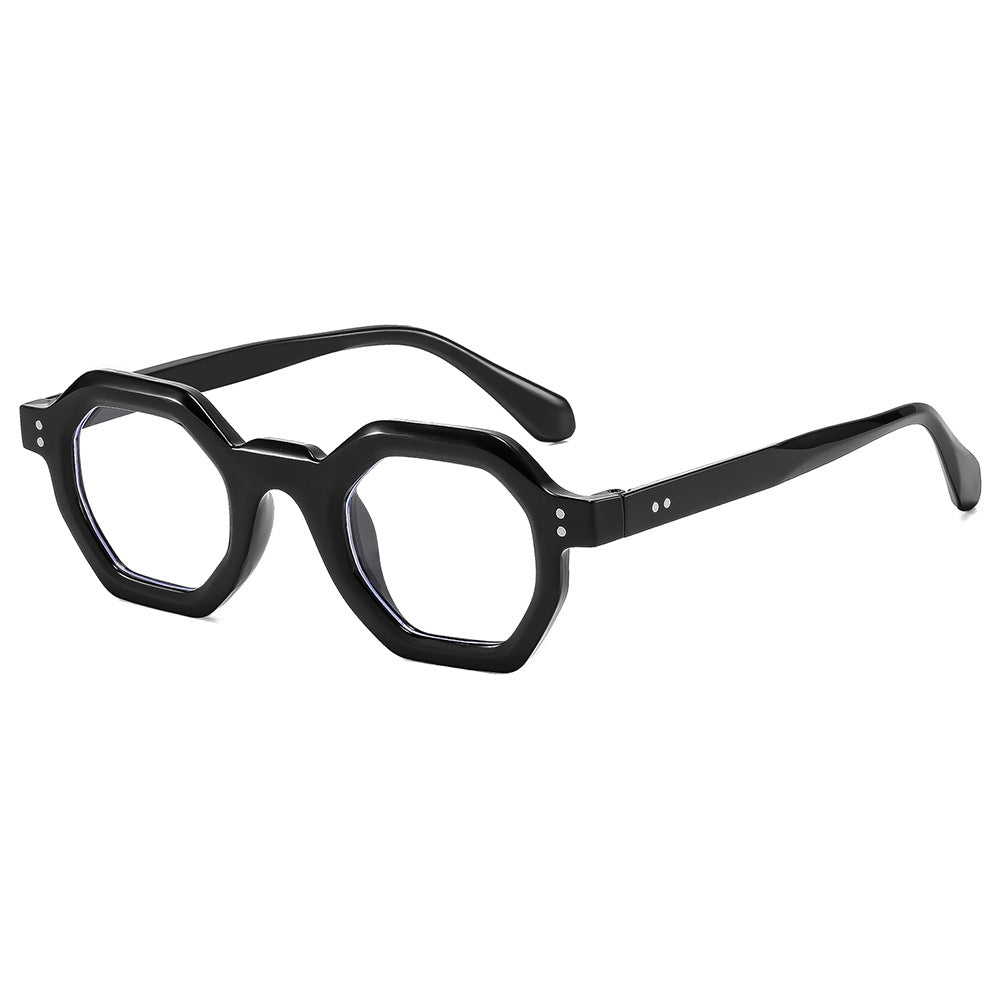 Dame oktagonal solbrille med moteriktig mønster og UV-beskyttelse Skanto