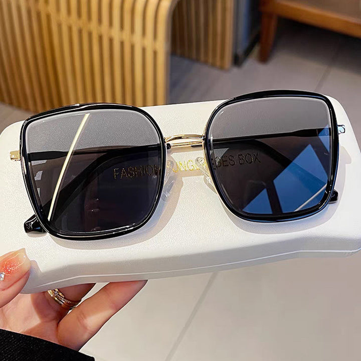 Women's oversized sunglasses with elegant metal frame and polarized lenses Skanto