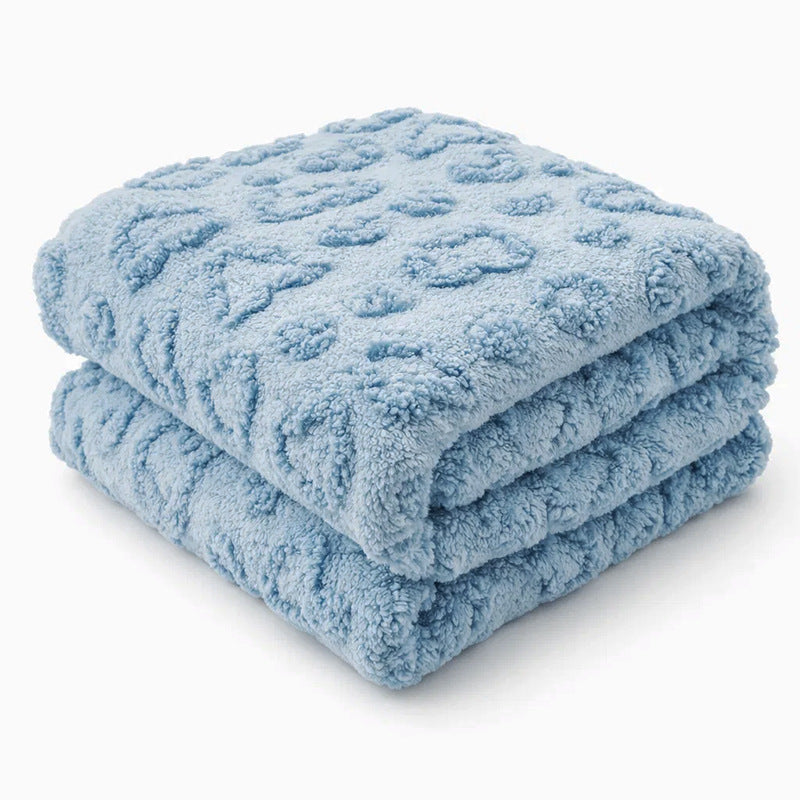 Damer Koselige Fleece-teppe med hjerte-design Skanto