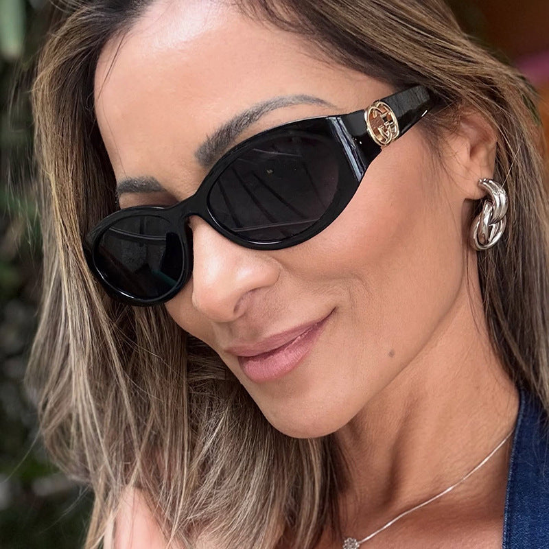 Women's Cat-Eye Sunglasses with UV Protection and Luxurious Accents Skanto
