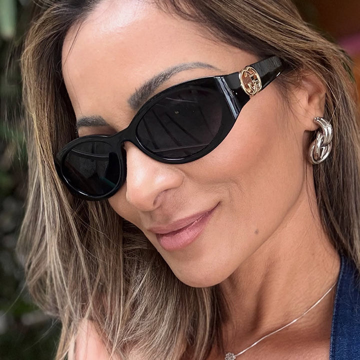 Women's Cat-Eye Sunglasses with UV Protection and Luxurious Accents Skanto